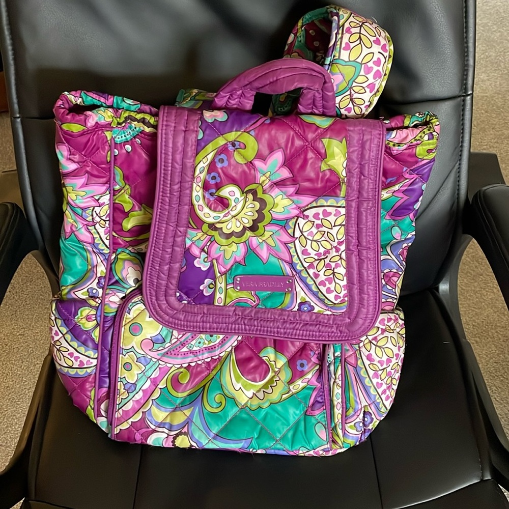 Heather berry Vera Bradley backpack